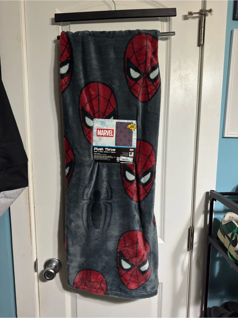 Marvel Spider-Man Plush Throw Blanket